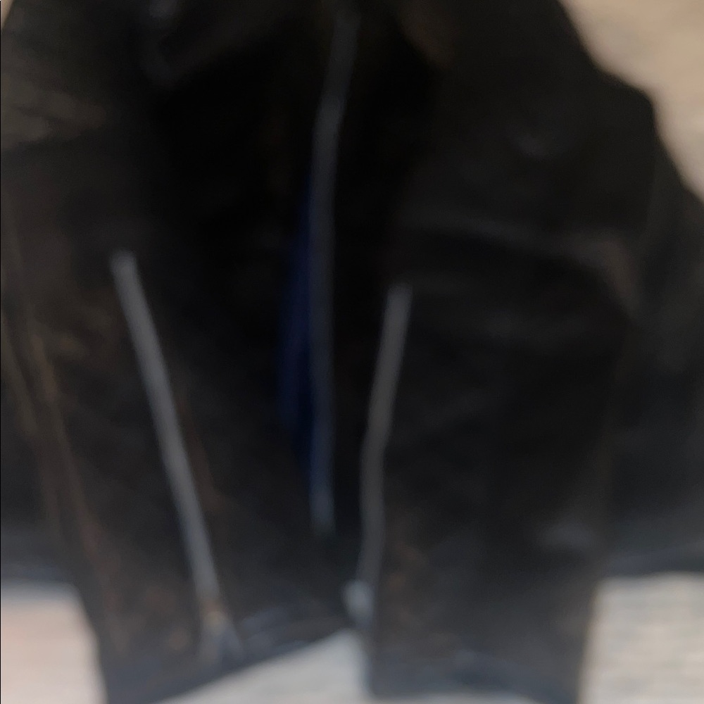 Men's Quilted Black Leather Bomber Jacket - Picture 9 of 13